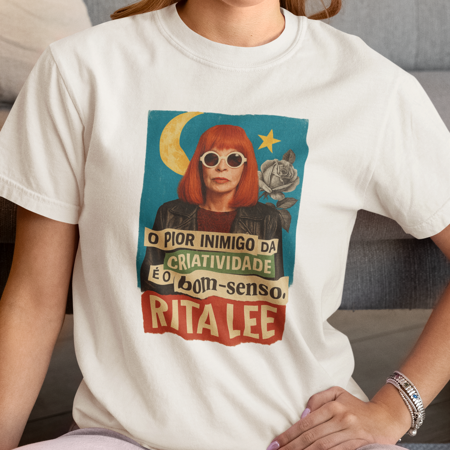 Camiseta Rita Lee "O Pior inimigo" | Fandom Art