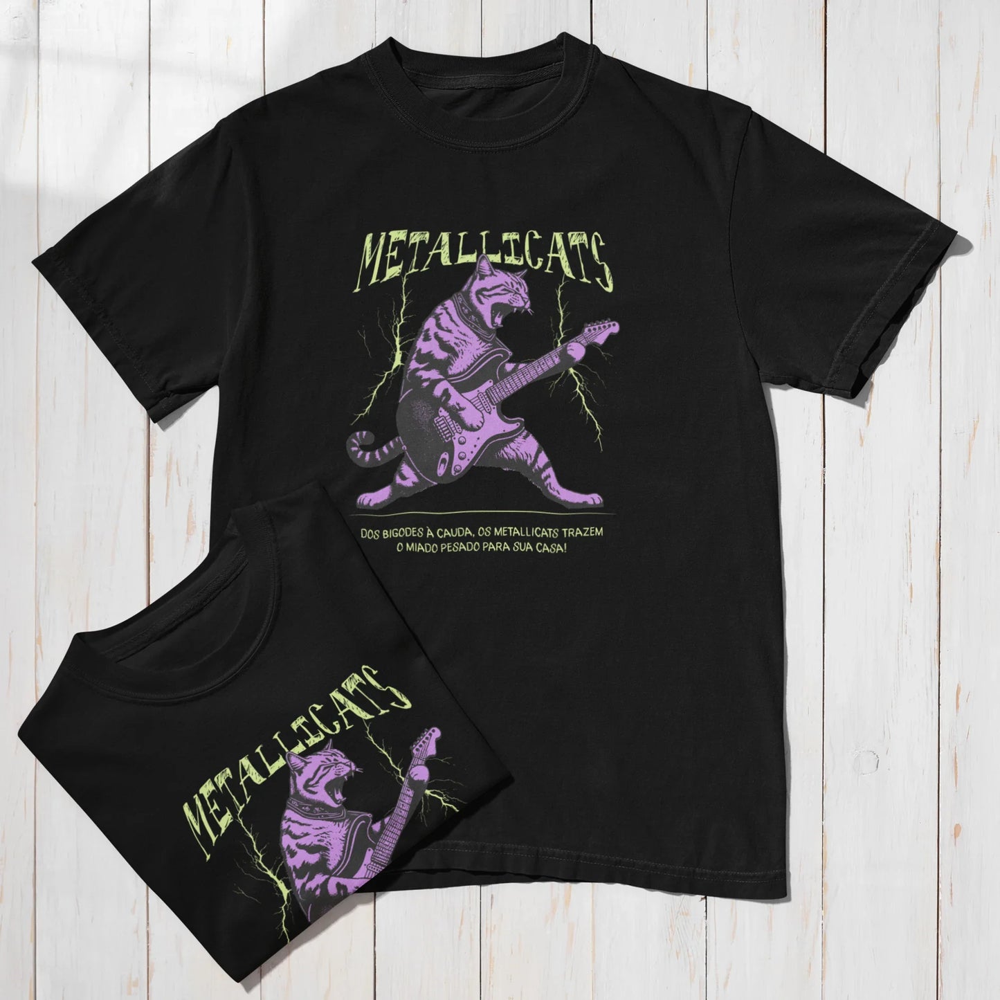 Camiseta Metallicats "Heavy Meow Edition" | Fandom Art