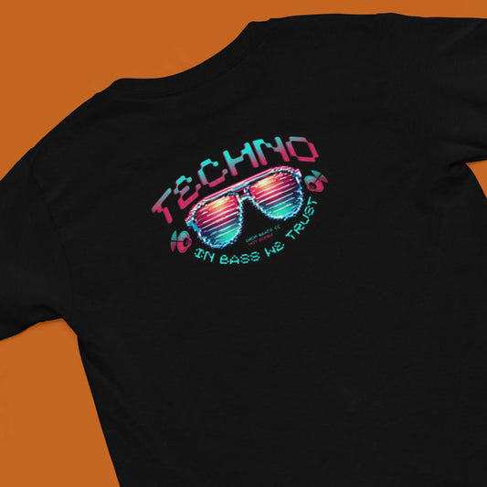 Camiseta Techno – In Bass We Trust | Fandom Art