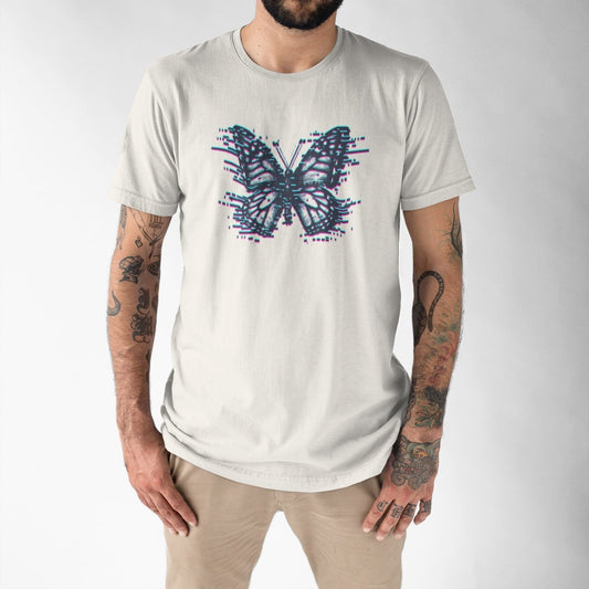 Camiseta Butterfly Glitch Effect | Fandom Art