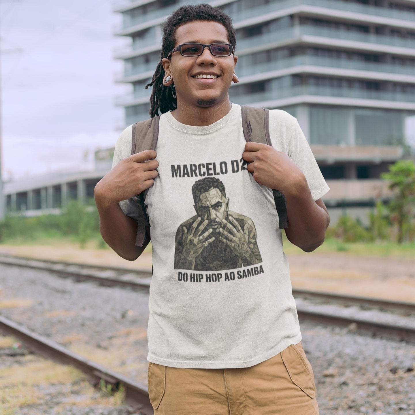 Camiseta Marcelo D2 | Do Hip Hop ao Samba | Exclusiva Fandom Art
