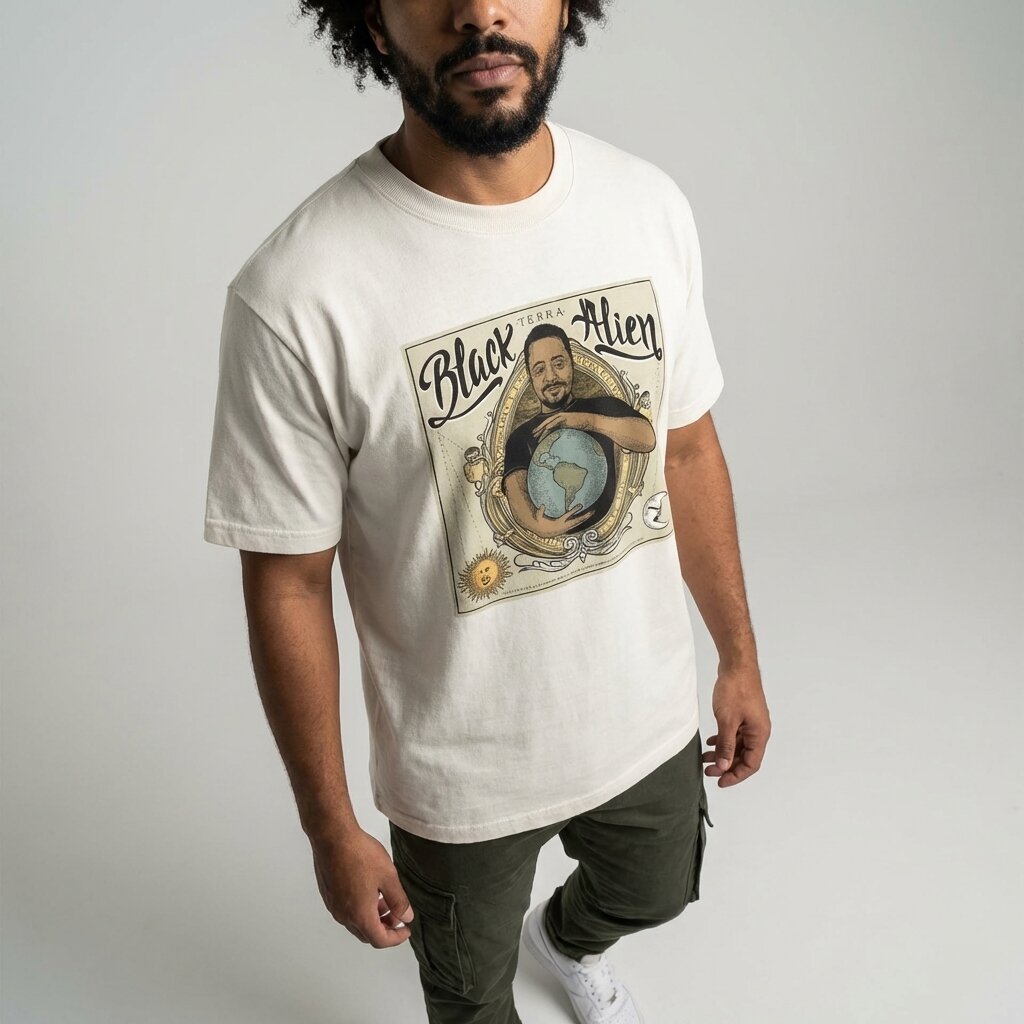 Camiseta Black Alien "Terra" | Fandom Art