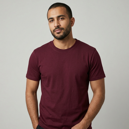Camiseta Streetwear Essencial Marsala