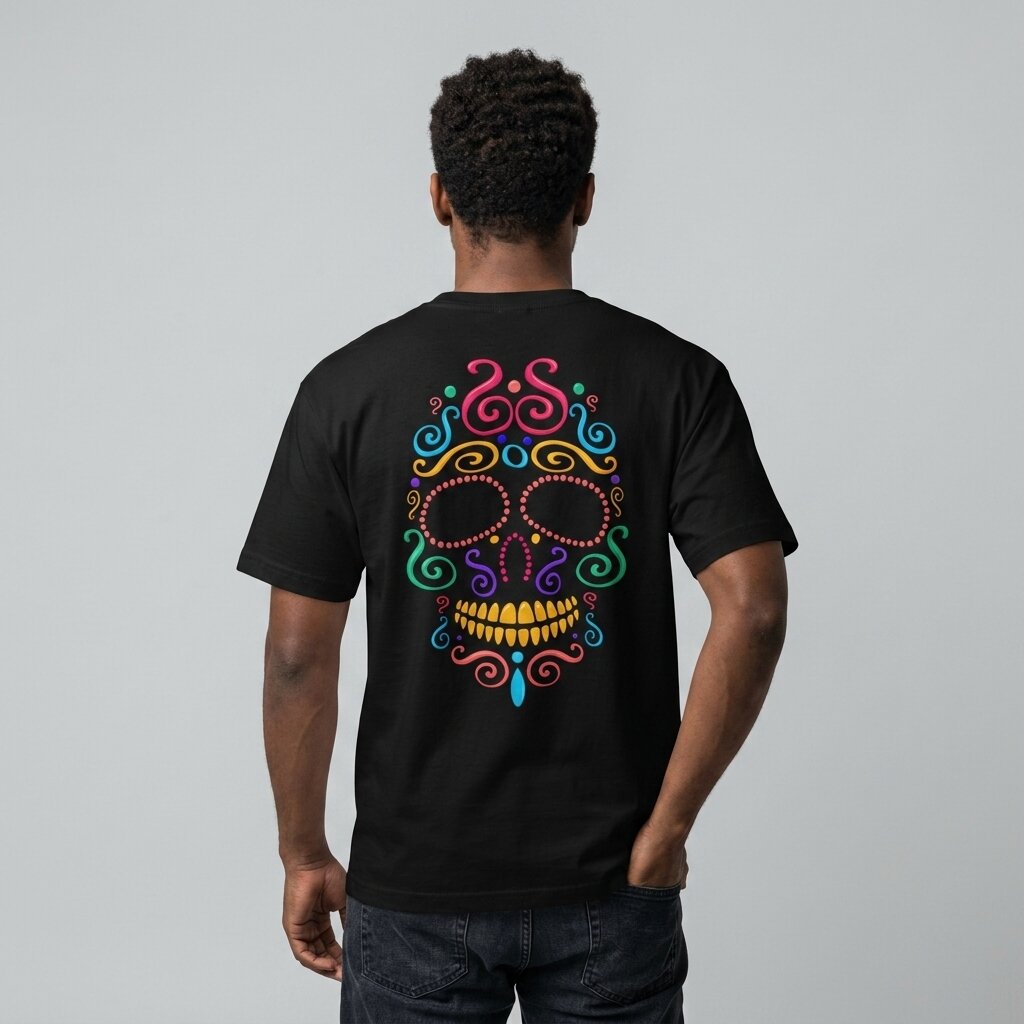 Camiseta Streetwear Caveira Mexicana