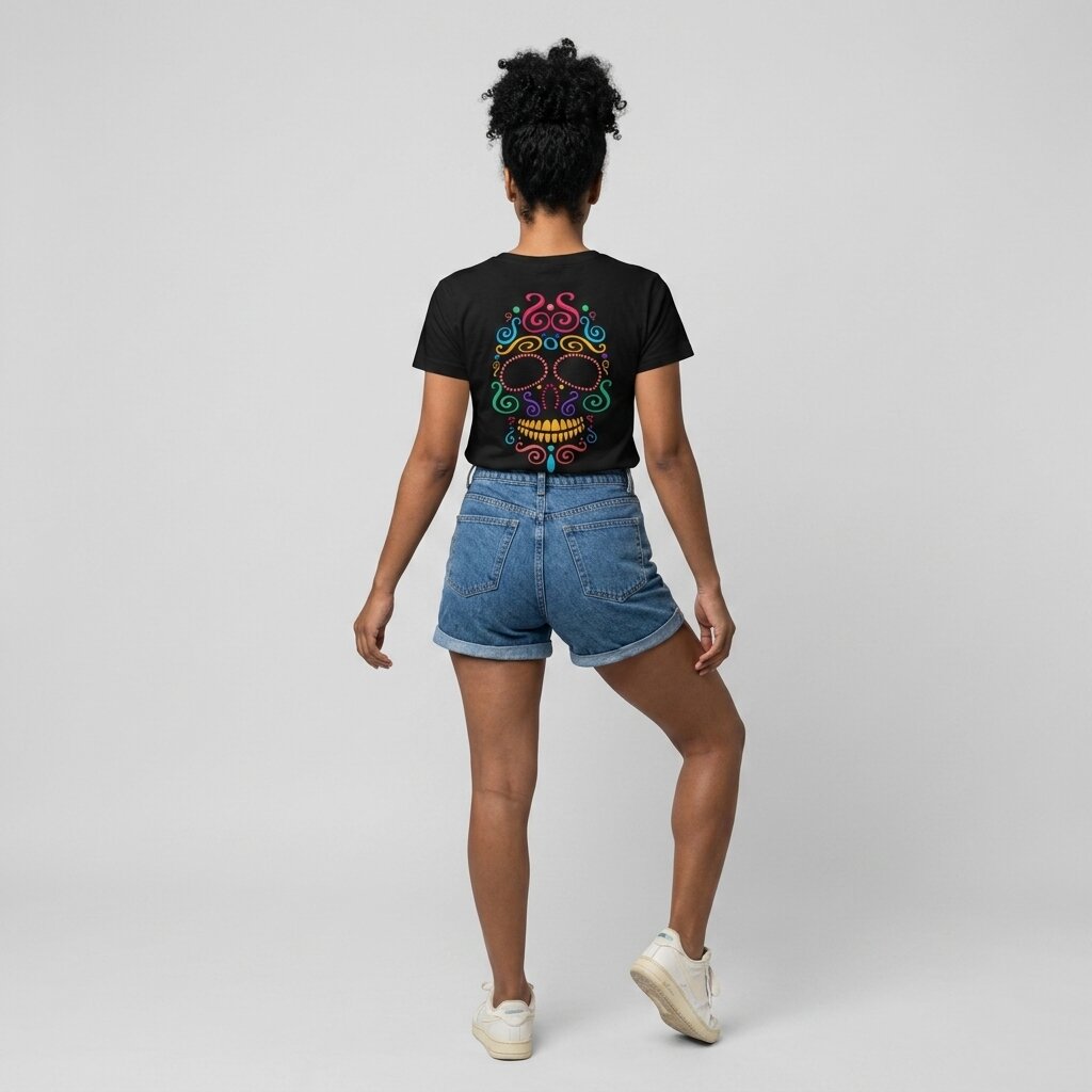 Camiseta Streetwear Caveira Mexicana