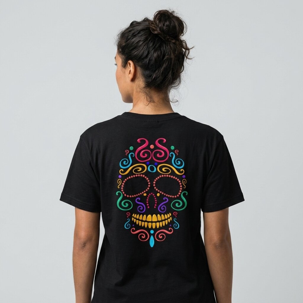 Camiseta Streetwear Caveira Mexicana