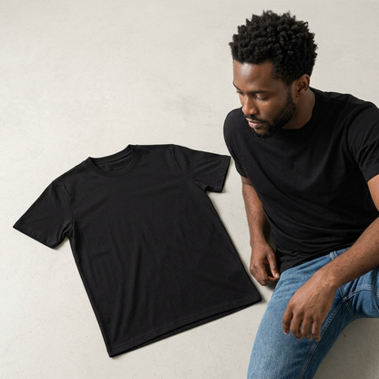 Camiseta Streetwear Essencial Preta