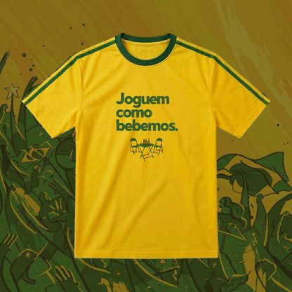 Camiseta Joguem Como Bebemos | Fandom Art