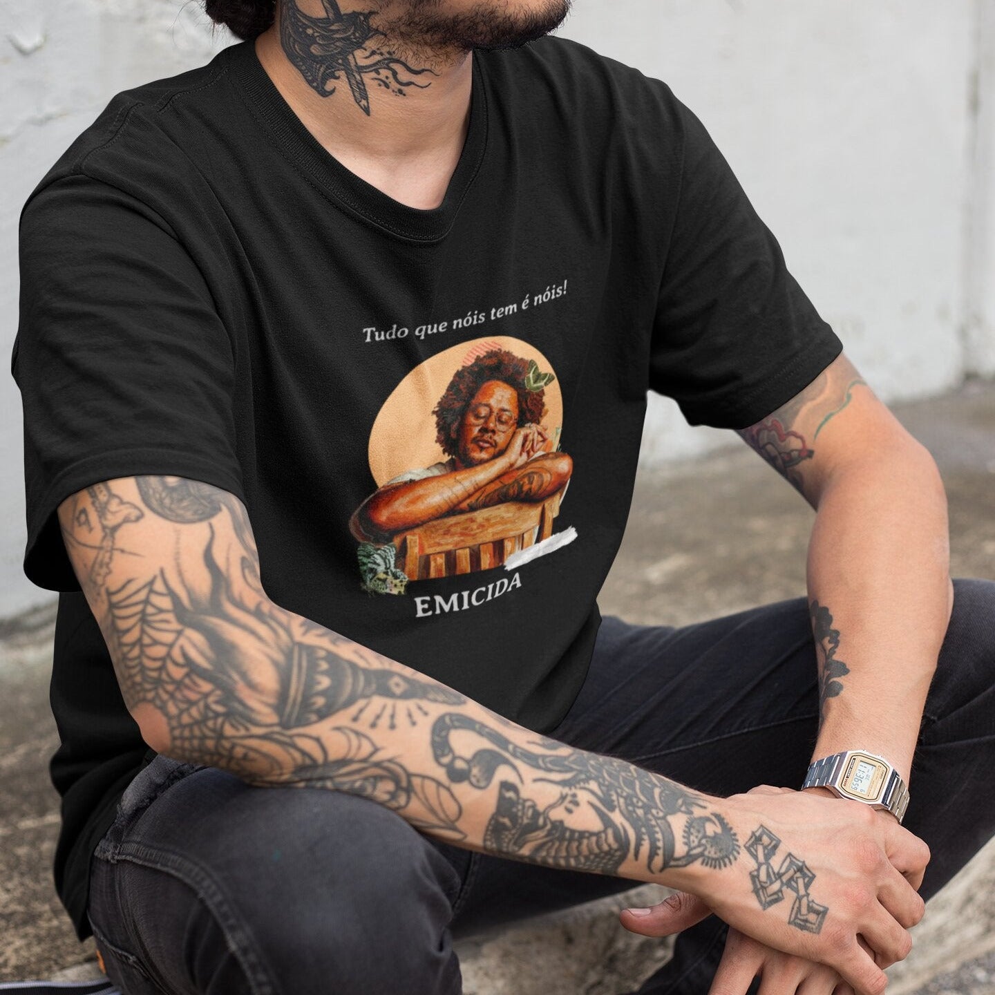 Camiseta Emicida "Tudo que nóis tem" | Fandom Art
