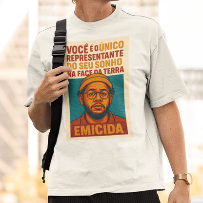 Camiseta Emicida "O único representante" | Fandom Art