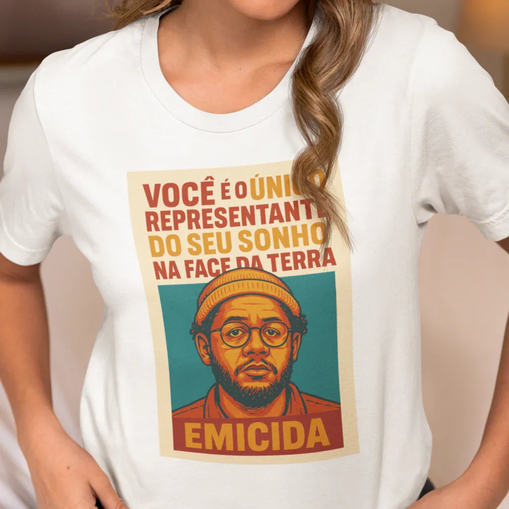 Camiseta Emicida "O único representante" | Fandom Art