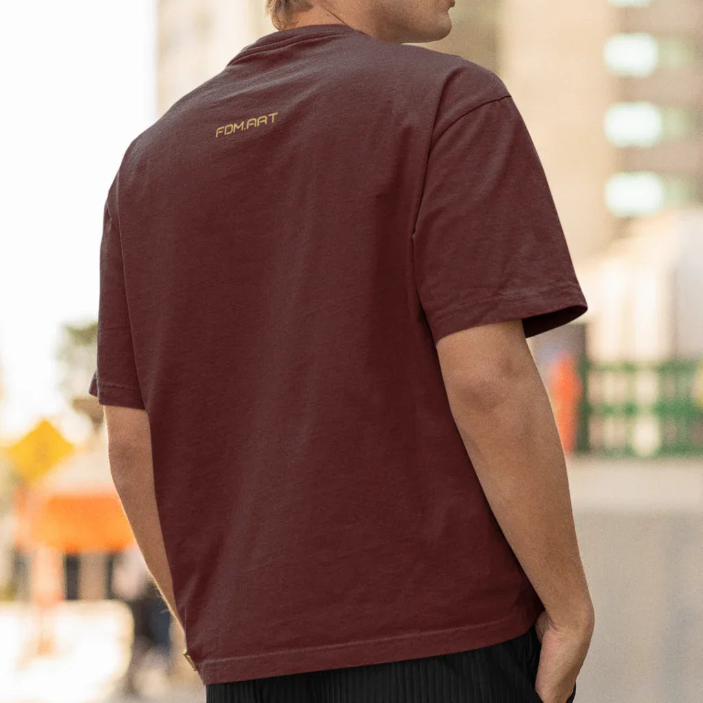 Camiseta Essencial Marsala | Premium Fandom Art