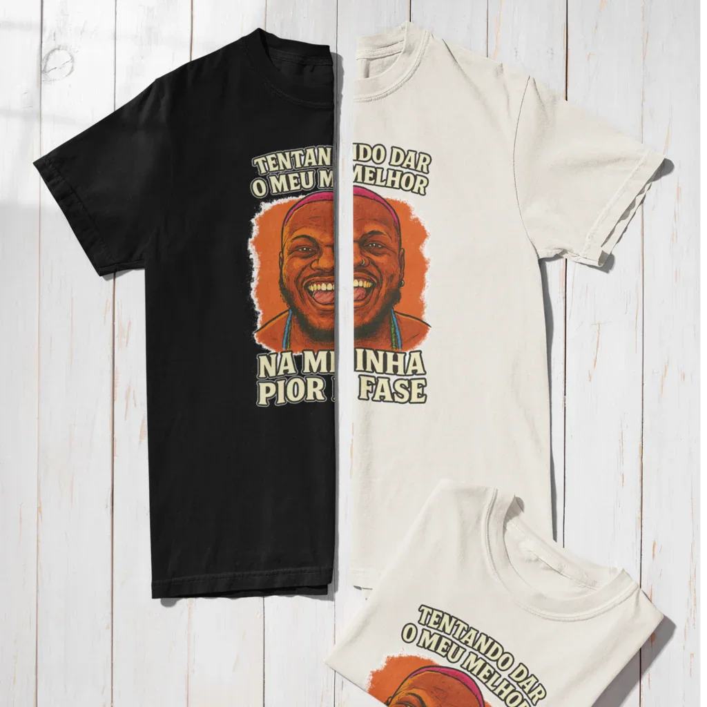 Camiseta Djonga "Meu melhor" | Edição Exclusiva Fandom Art