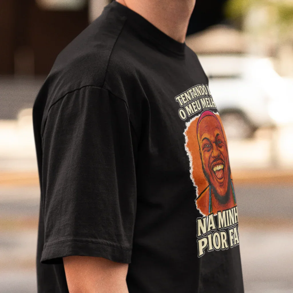 Camiseta Djonga "Meu melhor" | Edição Exclusiva Fandom Art