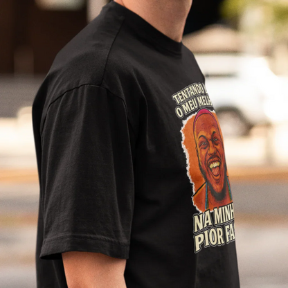 Camiseta Djonga "Meu melhor" | Edição Exclusiva Fandom Art