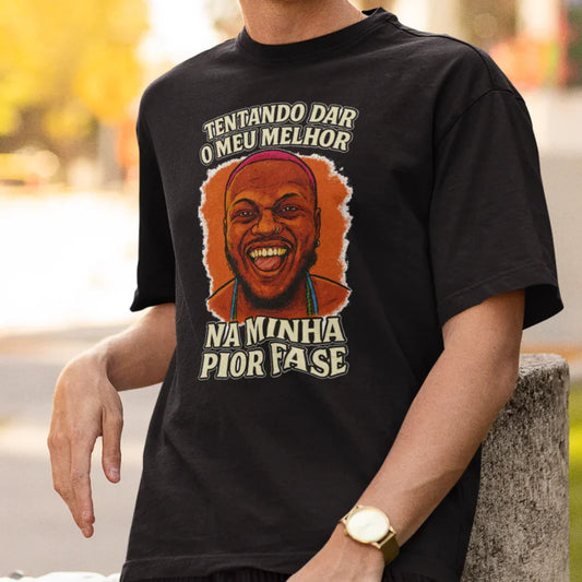 Camiseta Djonga "Meu melhor" | Edição Exclusiva Fandom Art