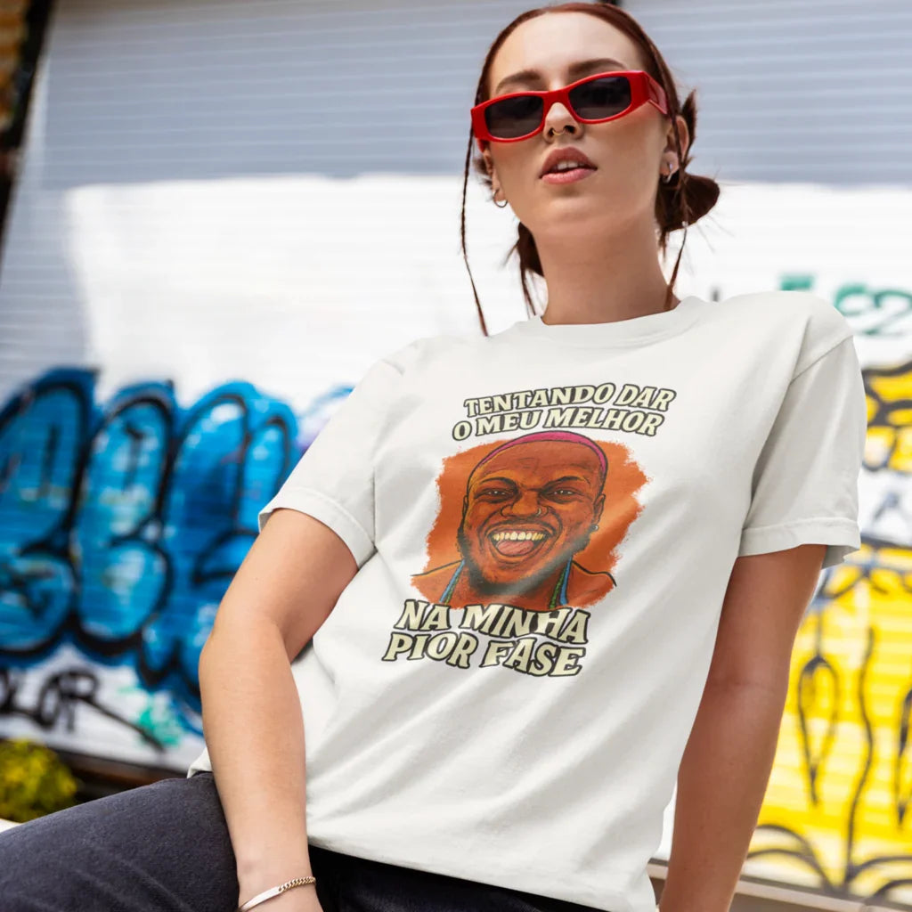 Camiseta Djonga "Meu melhor" | Edição Exclusiva Fandom Art