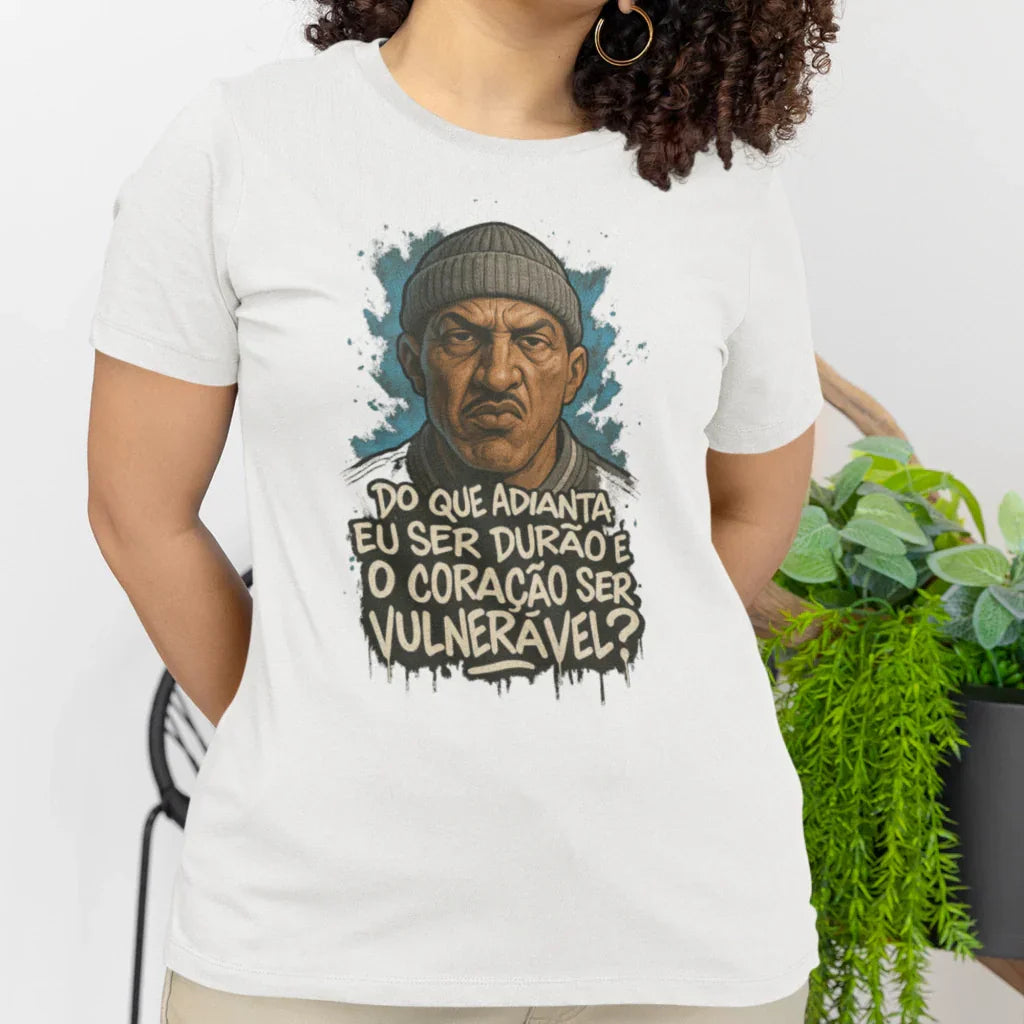Camiseta Mano Brown "Coração Vulnerável" | Exclusiva Fandom Art