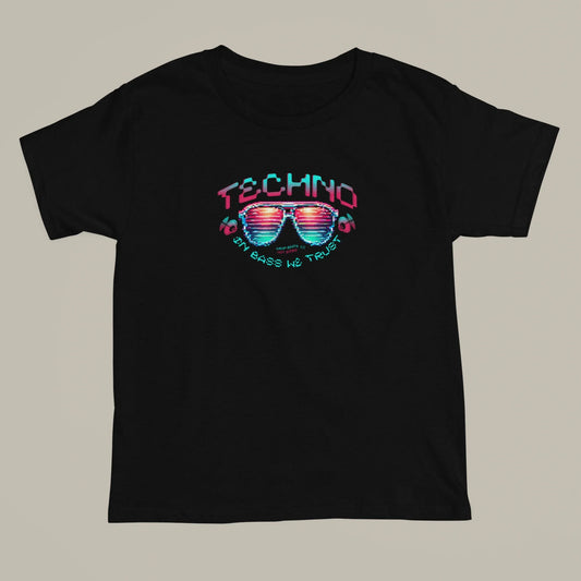 Camiseta Techno – In Bass We Trust | Fandom Art