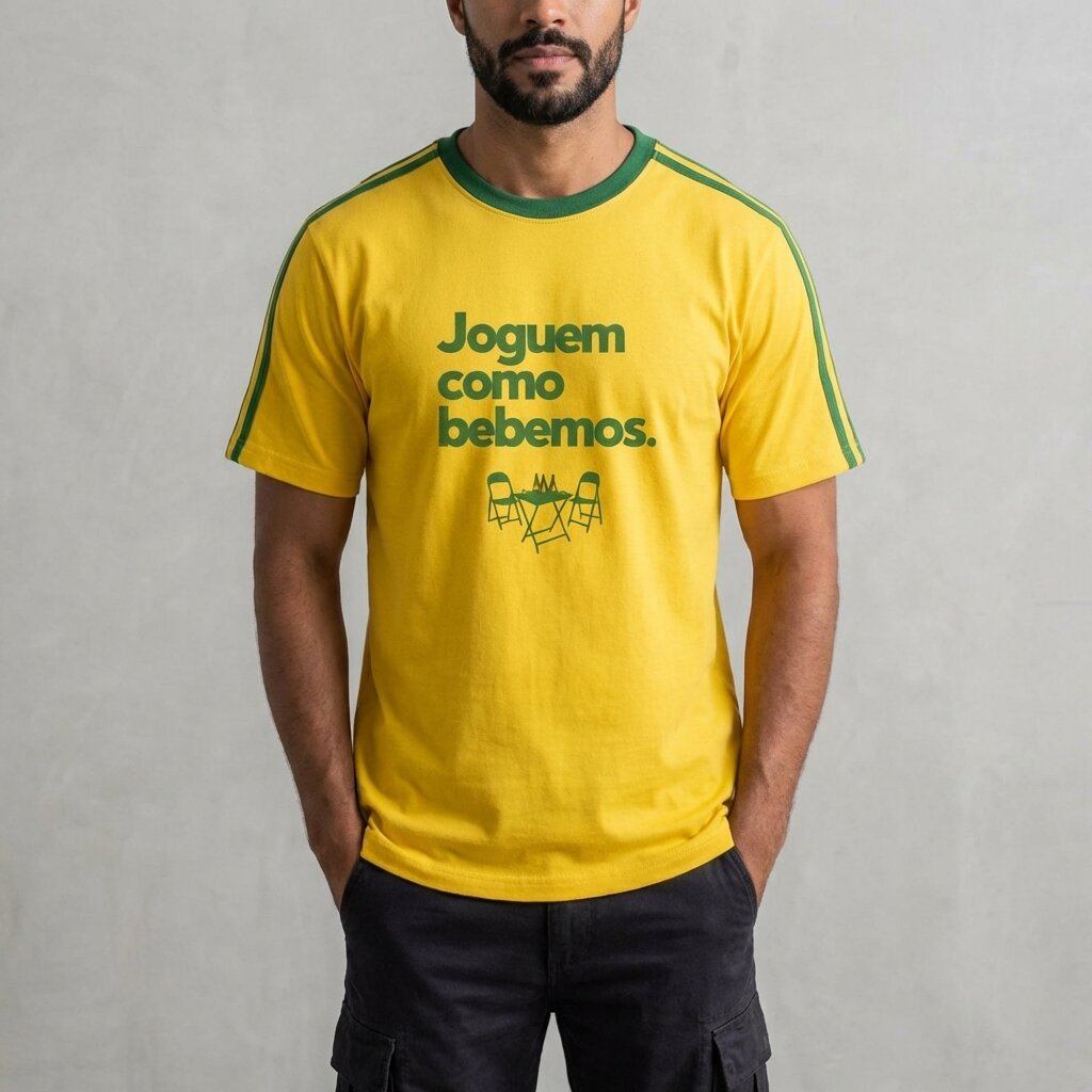 Camiseta Joguem Como Bebemos | Fandom Art