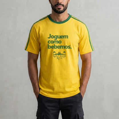 Camiseta Joguem Como Bebemos | Fandom Art