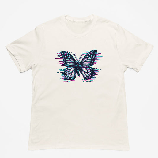 Camiseta Butterfly Glitch Effect | Fandom Art