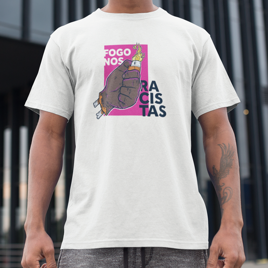 Camiseta Djonga "Fogos no Racistas" | Fandom Art