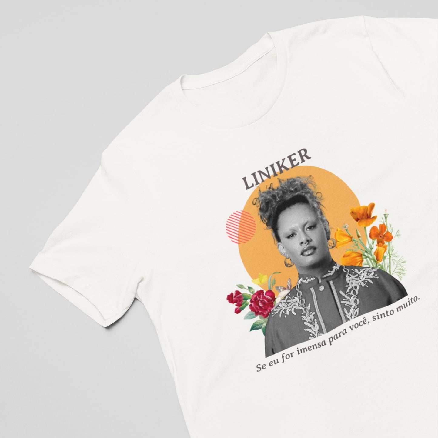 Camiseta Liniker — "Sinto muito" | Fandom Art