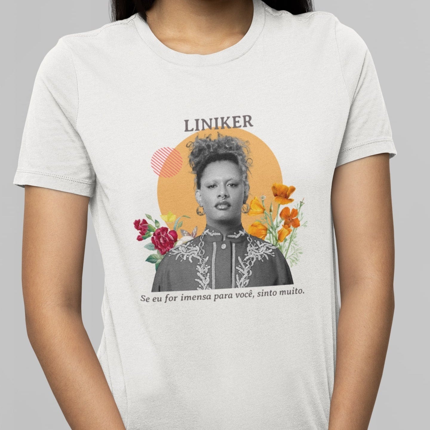 Camiseta Liniker — "Sinto muito" | Fandom Art