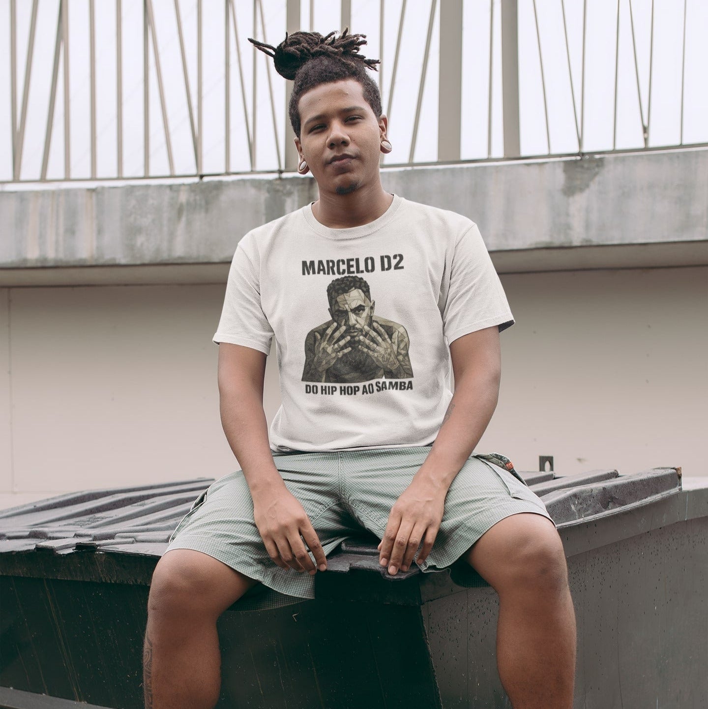 Camiseta Marcelo D2 | Do Hip Hop ao Samba | Exclusiva Fandom Art