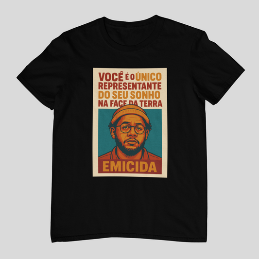 Camiseta Emicida "O único representante" | Fandom Art