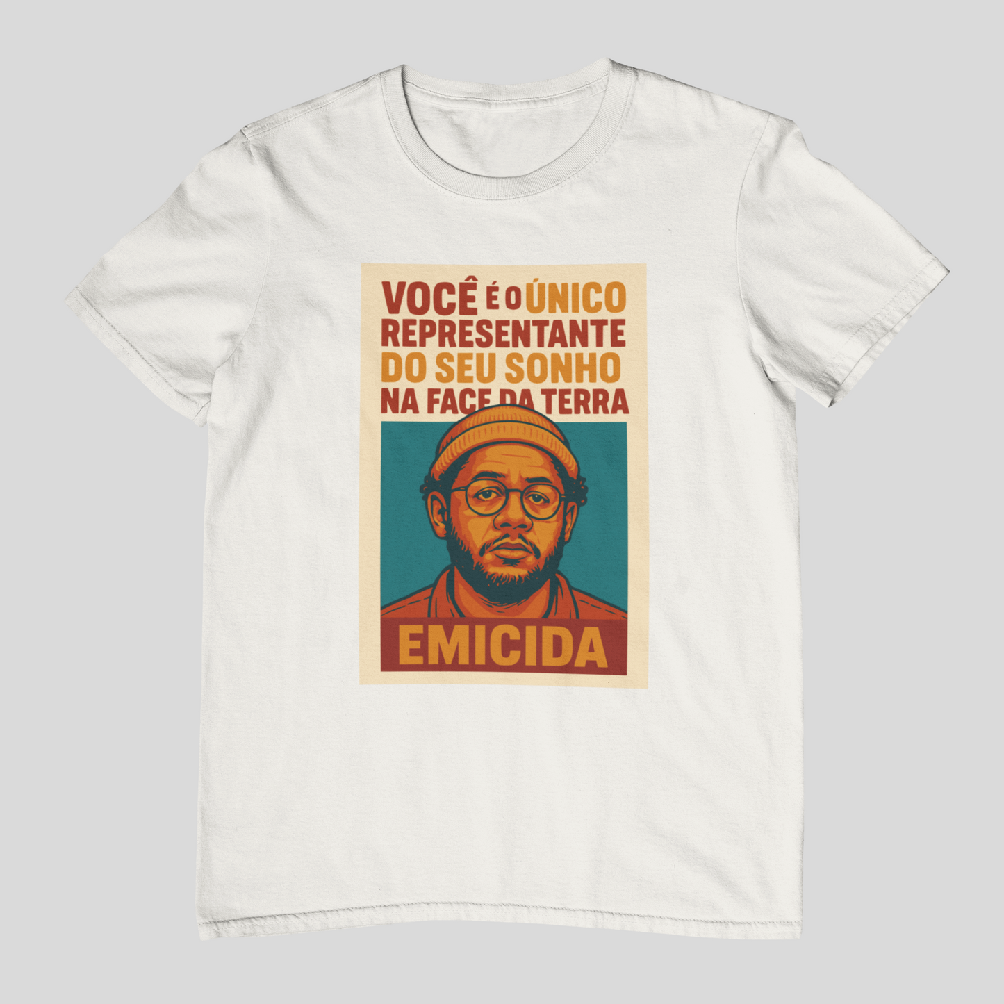 Camiseta Emicida "O único representante" | Fandom Art