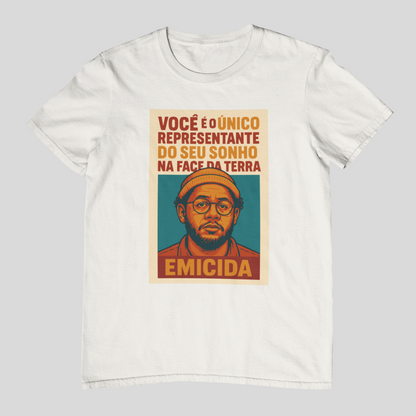 Camiseta Emicida "O único representante" | Fandom Art