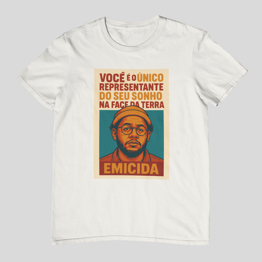 Camiseta Emicida "O único representante" | Fandom Art