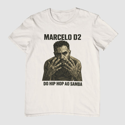 Camiseta Marcelo D2 | Do Hip Hop ao Samba | Exclusiva Fandom Art