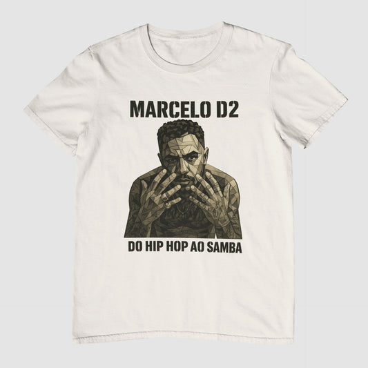 Camiseta Marcelo D2 | Do Hip Hop ao Samba | Exclusiva Fandom Art