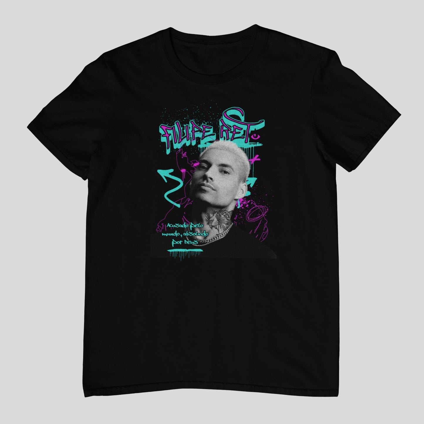 Camiseta Filipe Ret "Absolvido por Deus" | Fandom Art