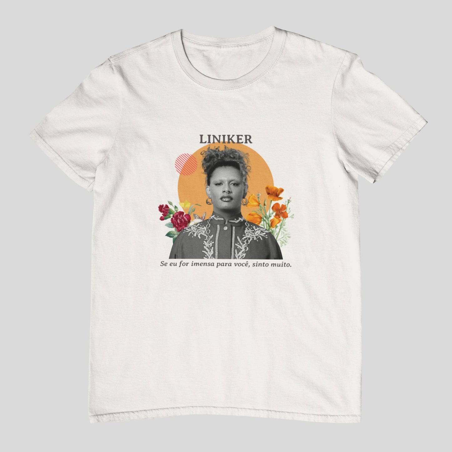 Camiseta Liniker — "Sinto muito" | Fandom Art