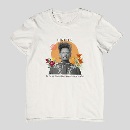 Camiseta Liniker — "Sinto muito" | Fandom Art
