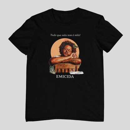 Camiseta Emicida "Tudo que nóis tem" | Fandom Art