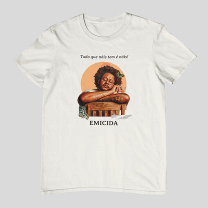 Camiseta Emicida "Tudo que nóis tem" | Fandom Art