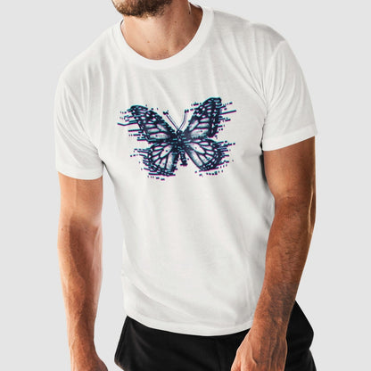 Camiseta Butterfly Glitch Effect | Fandom Art